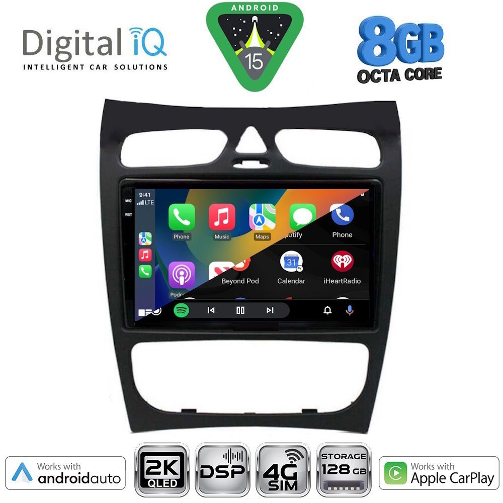 DIGITAL IQ BXF 11406_CPAA (9inc) MULTIMEDIA TABLET for MERCEDES CLK (W209) mod. 2000-2004 - DIGITAL IQ BXF 11406_CPAA