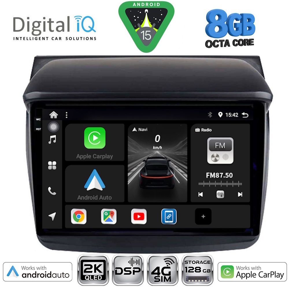 DIGITAL IQ BXF 11436_CPAA (9inc) MULTIMEDIA TABLET for MITSUBISHI L200 mod. 2006-2015 - DIGITAL IQ BXF 11436_CPAA
