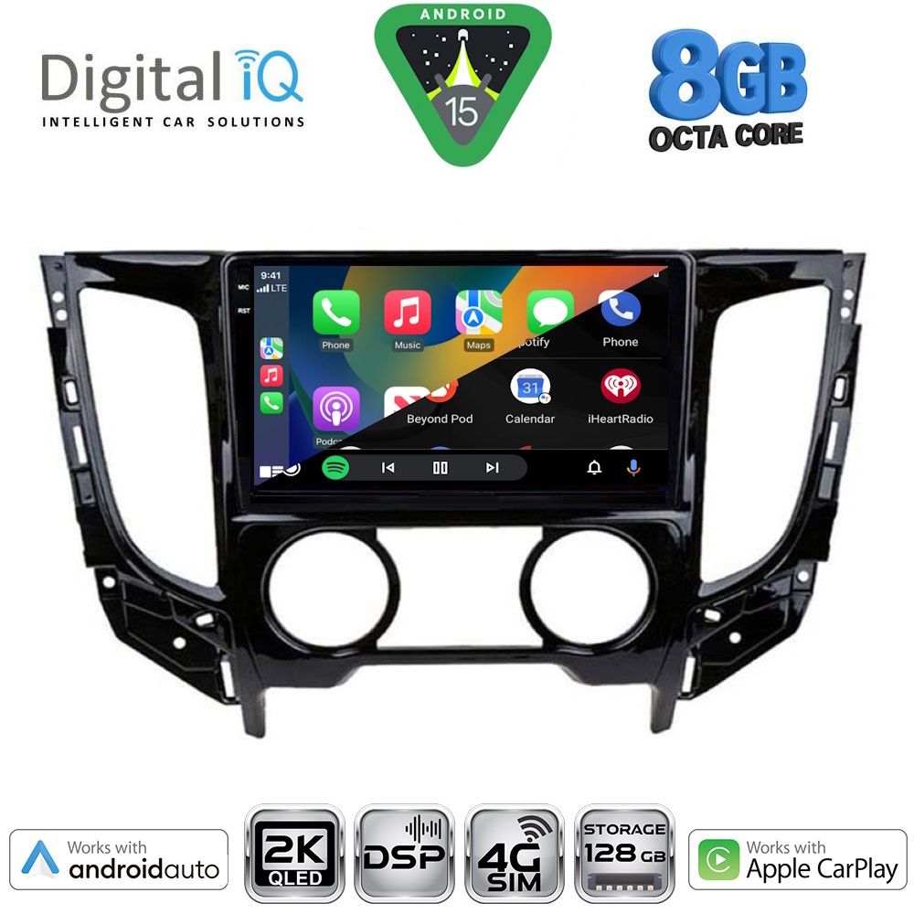 DIGITAL IQ BXF 11437_CPAA A/C (9inc) MULTIMEDIA TABLET for MITSUBISHI L200 mod. 2015-2019 με A/C - DIGITAL IQ BXF 11437_CPAA AC