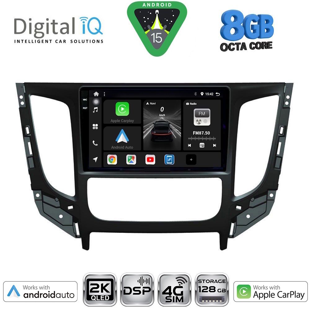 DIGITAL IQ BXF 11437_CPAA CLIMA (9inc) MULTIMEDIA TABLET for MITSUBISHI L200 mod. 2015-2019 - DIGITAL IQ BXF 11437_CPAA CL