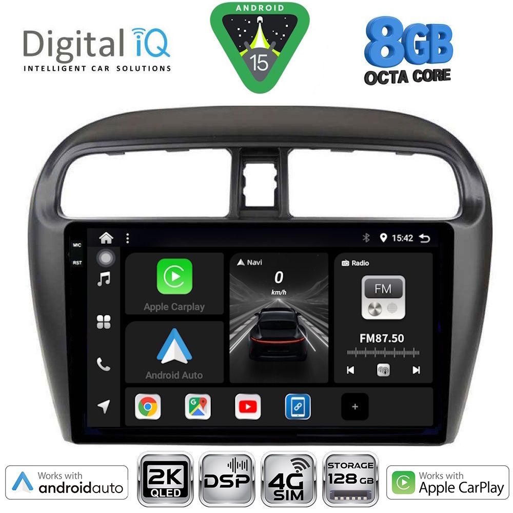 DIGITAL IQ BXF 11448_CPAA (9inc) MULTIMEDIA TABLET for MITSUBISHI SPACESTAR mod. 2013-2020