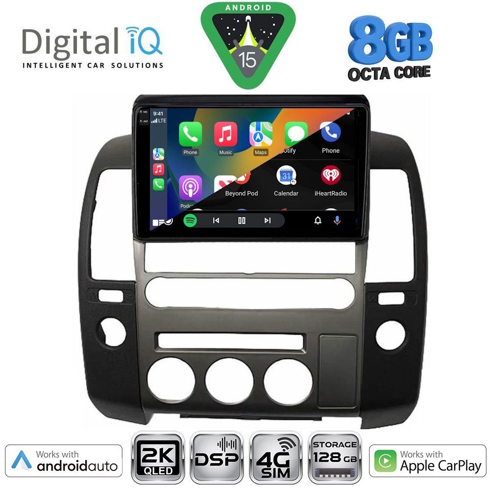 DIGITAL IQ BXF 11454_CPAA (ORIG.NAVI) (9inc) MULTIMEDIA TABLET for NISSAN NAVARA D40 mod. 2006-2011 με Original Navi - DIGITAL IQ BXF 11454NAVI_CPAA