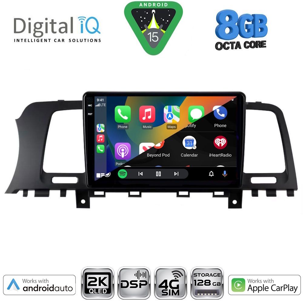 DIGITAL IQ BXF 11462_CPAA (9inc) MULTIMEDIA TABLET for NISSAN MURANO mod. 2007-2014 - DIGITAL IQ BXF 11462_CPAA