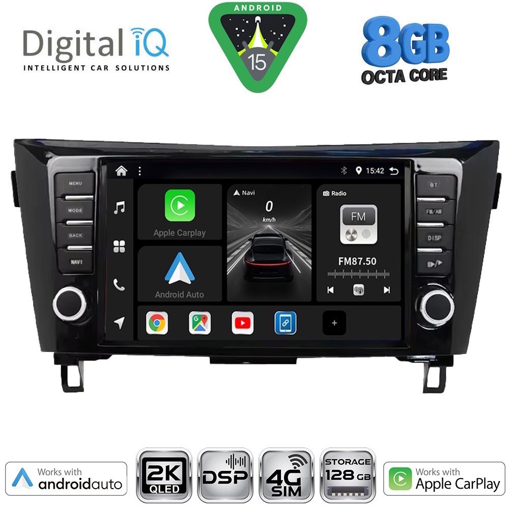 DIGITAL IQ BXF 11467_CPAA (9inc) MULTIMEDIA TABLET for NISSAN QASHQAI - XTRAIL mod. 2014-2021 - DIGITAL IQ BXF 11467_CPAA