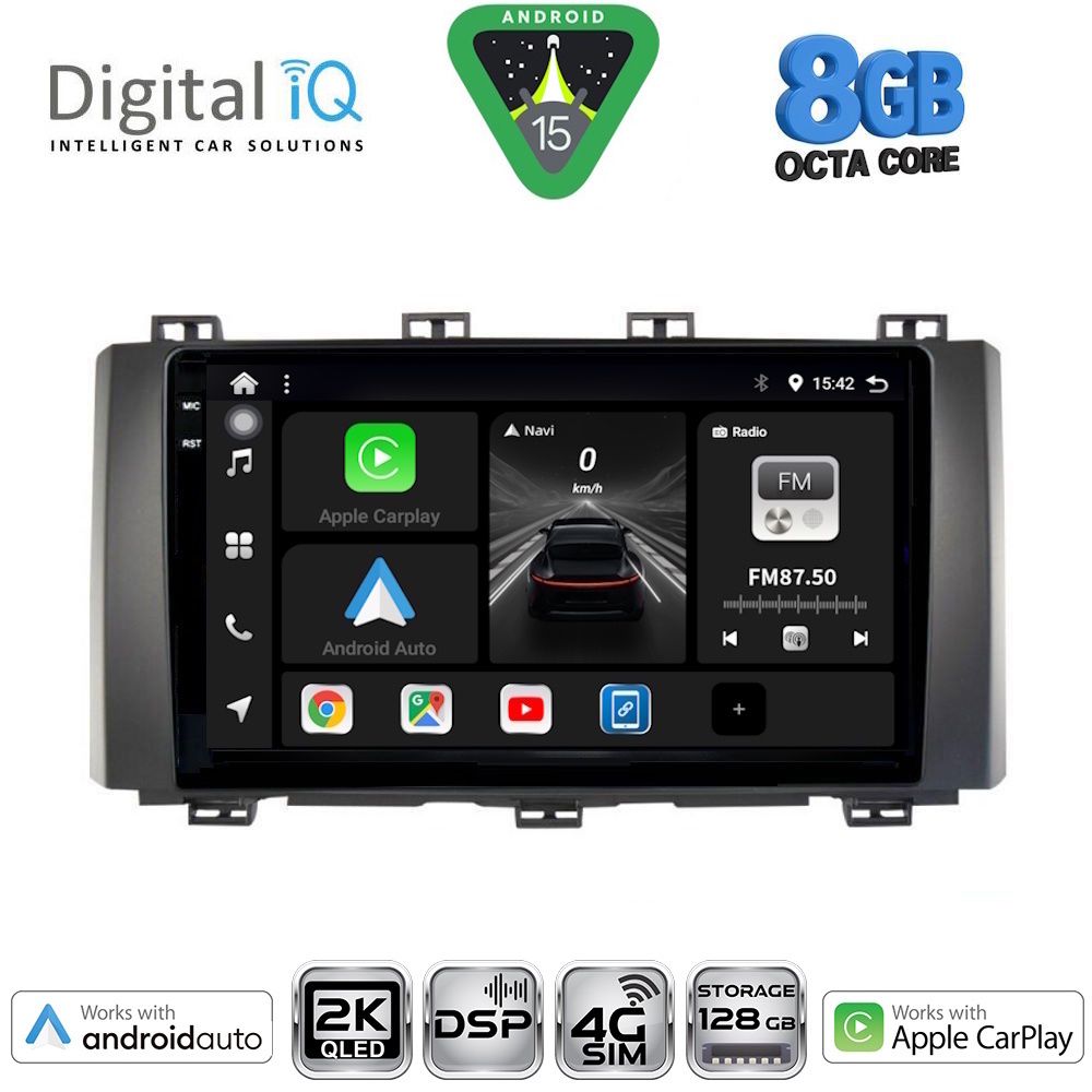 DIGITAL IQ BXF 11568_CPAA (9inc) MULTIMEDIA TABLET for SEAT ATECA mod. 2017-2026 - DIGITAL IQ BXF 11568_CPAA