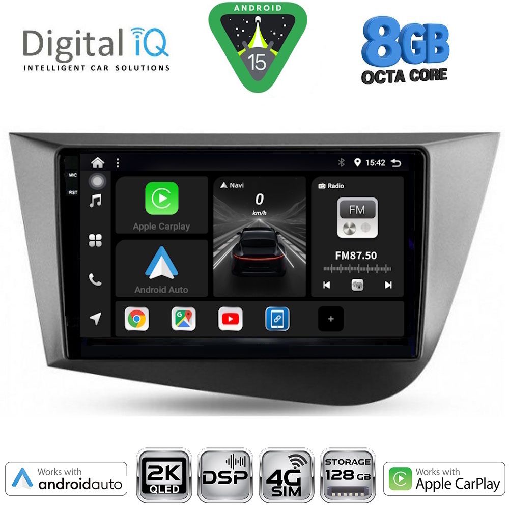 DIGITAL IQ BXF 11574_CPAA (9inc) MULTIMEDIA TABLET for SEAT LEON mod. 2005-2012 - DIGITAL IQ BXF 11574_CPAA