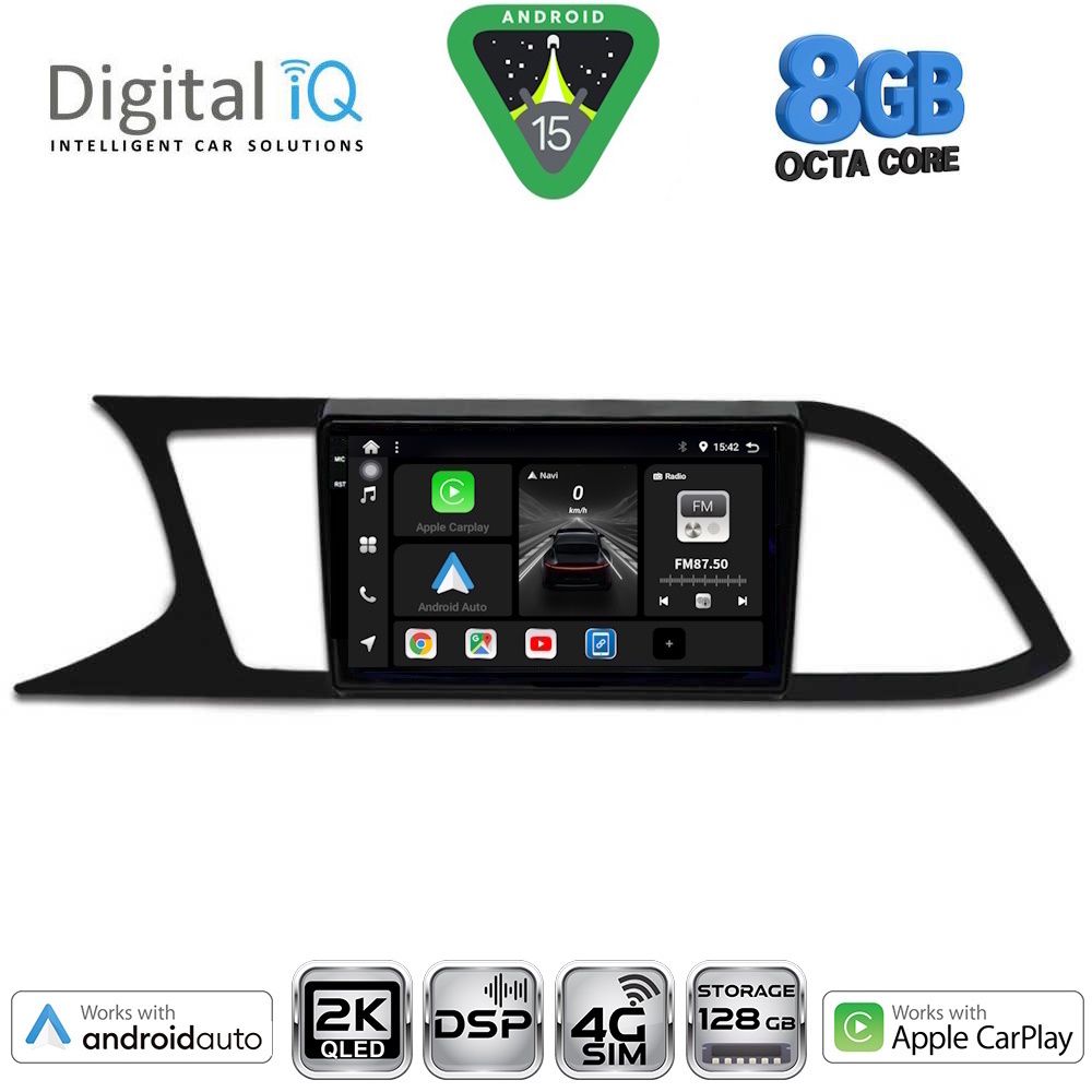 DIGITAL IQ BXF 11575_CPAA (9inc) MULTIMEDIA TABLET for SEAT LEON mod. 2012-2021 - DIGITAL IQ BXF 11575_CPAA