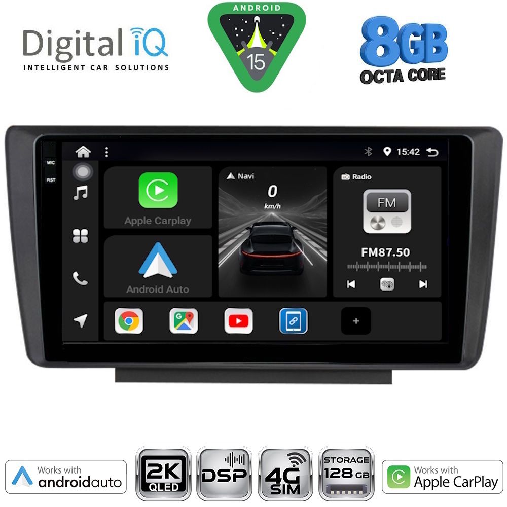 DIGITAL IQ BXF 11594_CPAA (9inc) MULTIMEDIA TABLET for SKODA OCTAVIA 5 mod. 2005-2012 - DIGITAL IQ BXF 11594_CPAA