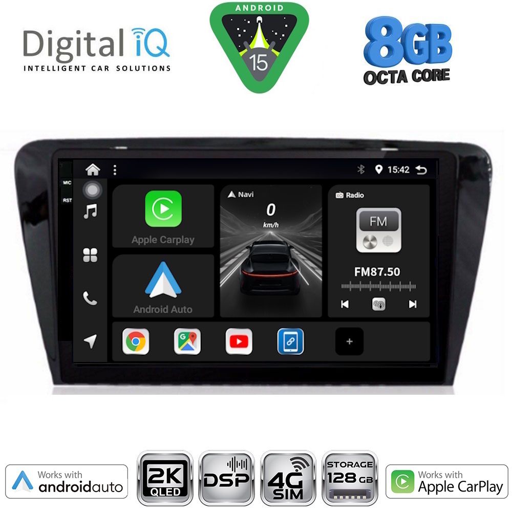 DIGITAL IQ BXF 11597_CPAA (10inc) MULTIMEDIA TABLET for SKODA OCTAVIA 7 mod. 2013-2021 - DIGITAL IQ BXF 11597_CPAA
