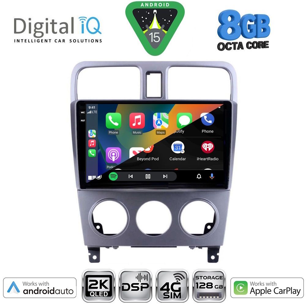 DIGITAL IQ BXF 11661_CPAA (9inc) MULTIMEDIA TABLET for SUBARU FORESTER  mod. 2002-2008 - DIGITAL IQ BXF 11661_CPAA