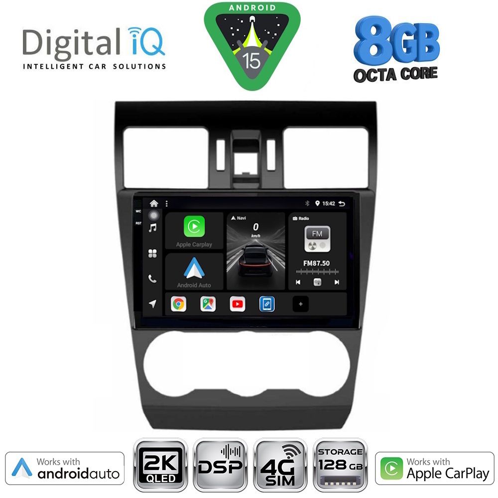 DIGITAL IQ BXF 11663_CPAA (9inc) MULTIMEDIA TABLET for SUBARU FORESTER - IMPREZA - XV mod. 2013-2019 - DIGITAL IQ BXF 11663_CPAA