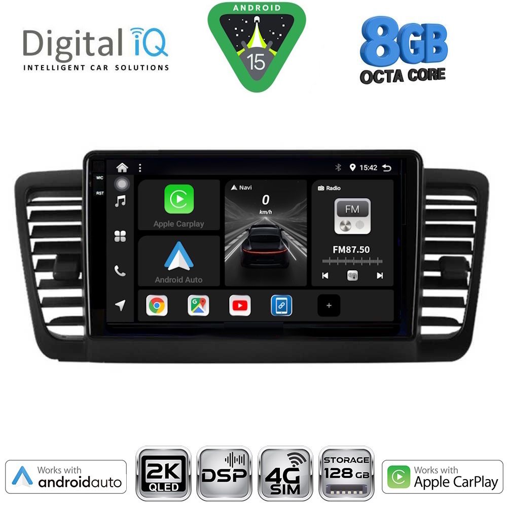DIGITAL IQ BXF 11665_CPAA (9inc) MULTIMEDIA TABLET for SUBARU LEGACY - OUTBACK mod. 2002-2008 - DIGITAL IQ BXF 11665_CPAA