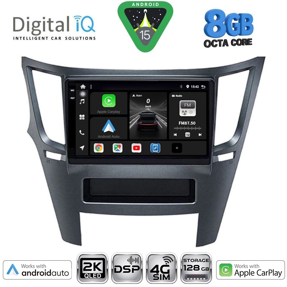 DIGITAL IQ BXF 11667_CPAA (9inc) MULTIMEDIA TABLET for SUBARU LEGACY - OUTBACK mod. 2009-2014 - DIGITAL IQ BXF 11667_CPAA