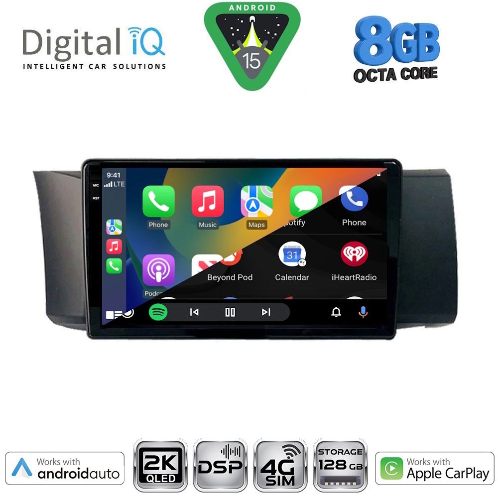 DIGITAL IQ BXF 11669_CPAA (9inc) MULTIMEDIA TABLET for TOYOTA GT86 - SUBARU BRZ mod. 2012-2026 - DIGITAL IQ BXF 11669_CPAA