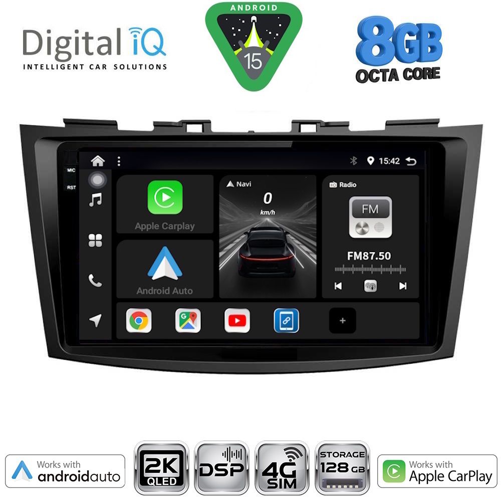 DIGITAL IQ BXF 11685_CPAA (9inc) MULTIMEDIA TABLET for SUZUKI SWIFT mod. 2011-2016 - DIGITAL IQ BXF 11685_CPAA