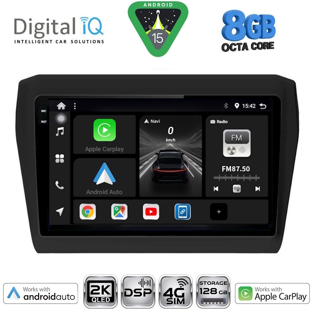 DIGITAL IQ BXF 11686_CPAA (9inc) MULTIMEDIA TABLET for SUZUKI SWIFT mod. 2017-2026 - DIGITAL IQ BXF 11686_CPAA