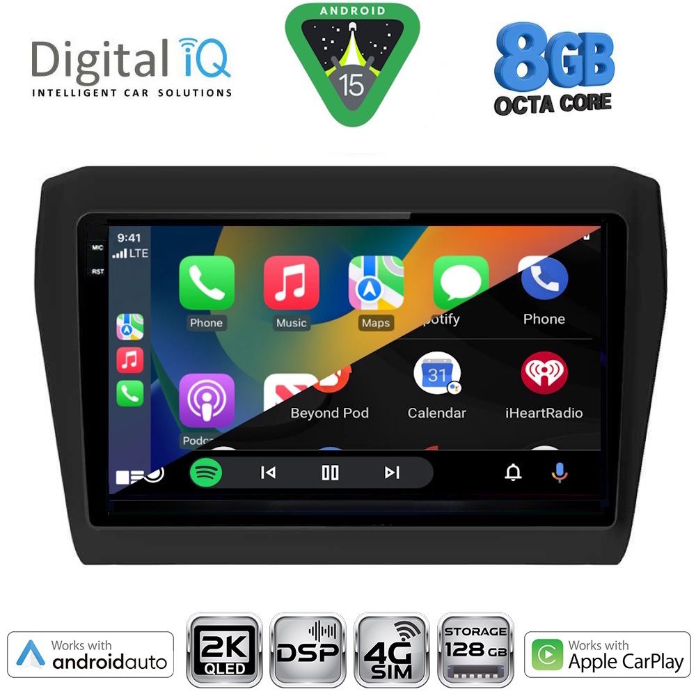 DIGITAL IQ BXF 11686_CPAA (9inc) MULTIMEDIA TABLET for SUZUKI SWIFT mod. 2017-2026 - DIGITAL IQ BXF 11686_CPAA