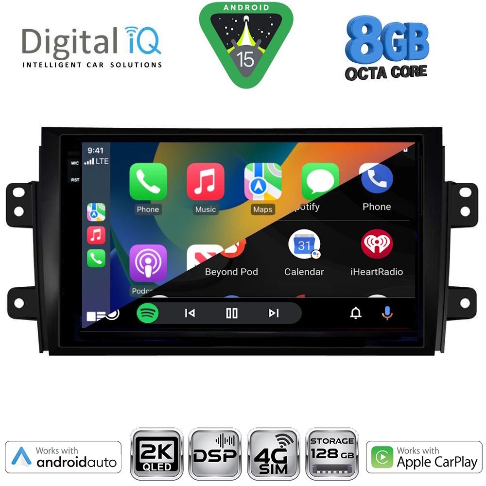 DIGITAL IQ BXF 11688_CPAA (9inc) MULTIMEDIA TABLET for FIAT SEDICI – SUZUKI SX4 mod. 2005-2013 - DIGITAL IQ BXF 11688_CPAA