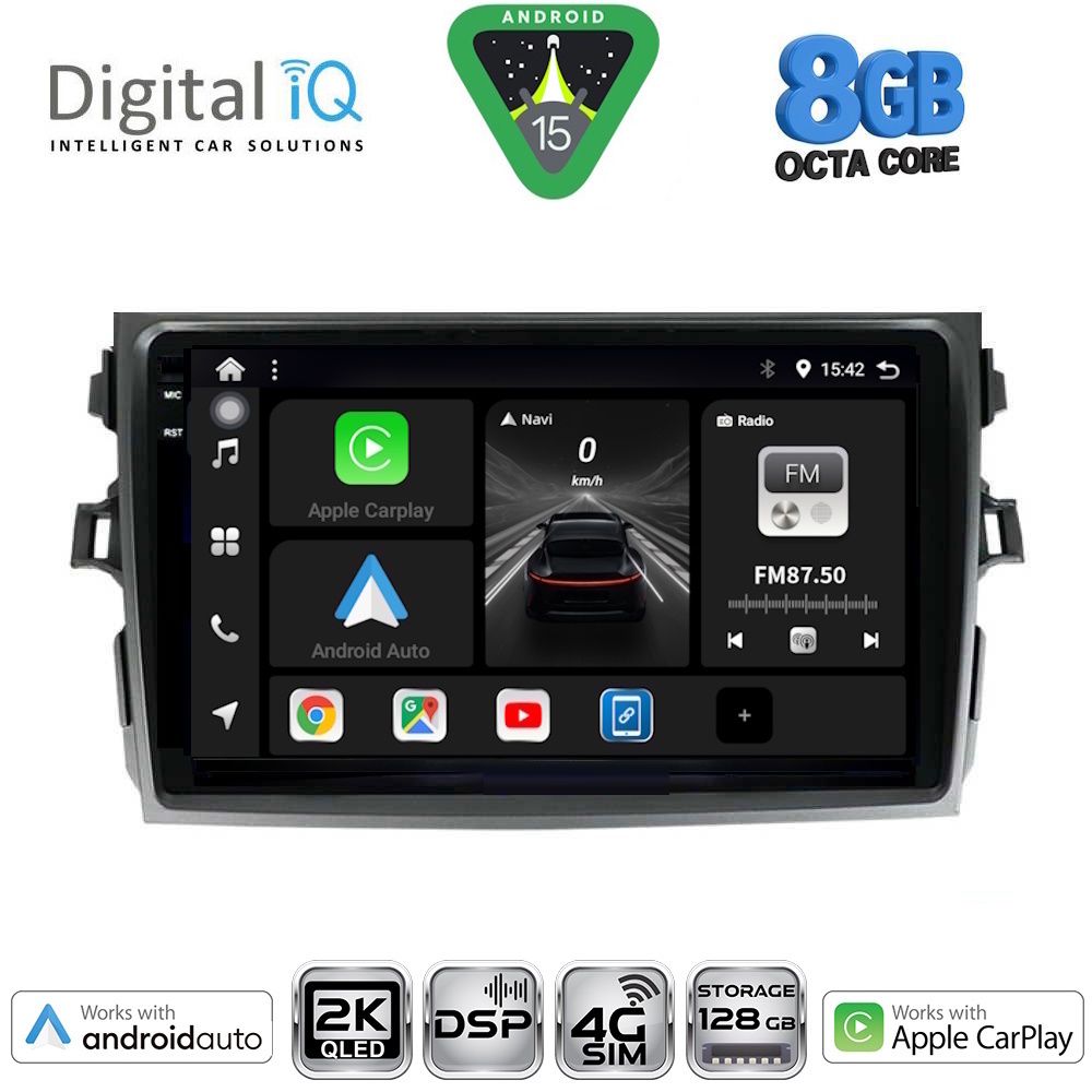 DIGITAL IQ BXF 11713_CPAA (9inc) MULTIMEDIA TABLET for TOYOTA COROLLA 4D mod. 2006-2012 - DIGITAL IQ BXF 11713_CPAA