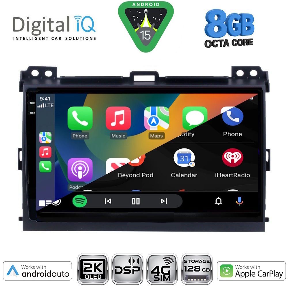 DIGITAL IQ BXF 11723_CPAA (9inc) MULTIMEDIA TABLET for TOYOTA LANDCRUISER mod. 2002-2008 - DIGITAL IQ BXF 11723_CPAA