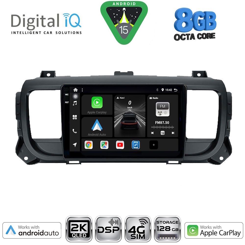 DIGITAL IQ BXF 11729_CPAA (9inc) MULTIMEDIA TABLET for CITROEN JUMPY-SPACETOURER – PEUGEOT EXPERT-TRAVELLER - TOYOTA PROACE mod.2016-2026 - DIGITAL IQ BXF 11729_CPAA