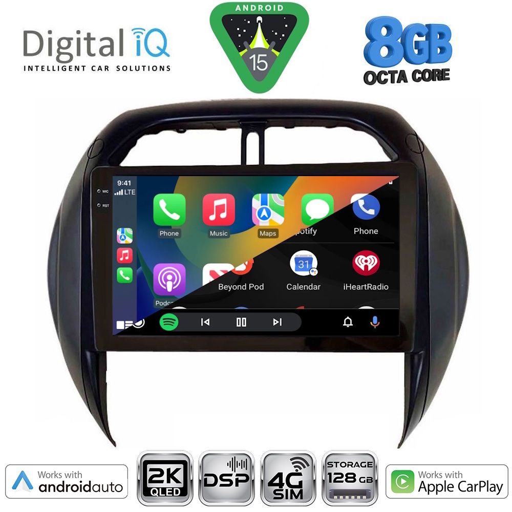 DIGITAL IQ BXF 11730_CPAA CLIMA (9inc) MULTIMEDIA TABLET for TOYOTA RAV 4 mod. 2000-2006