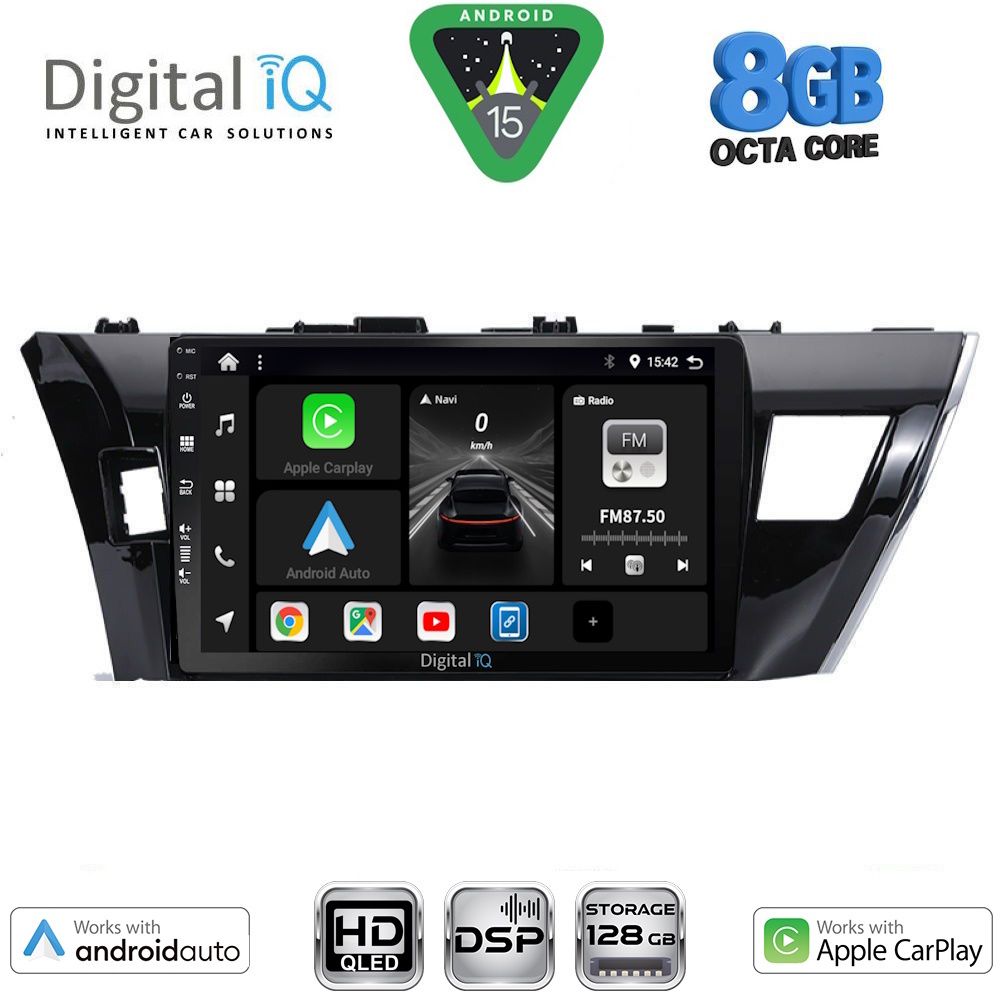DIGITAL IQ BXF 7714SM_CPAA (10inc) MULTIMEDIA TABLET for TOYOTA COROLLA mod. 2013-2016 - DIGITAL IQ BXF7714SM_CPAA