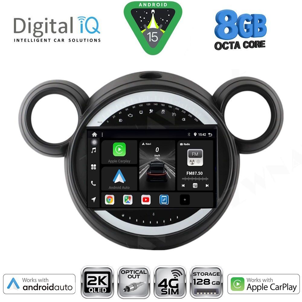 DIGITAL IQ BXK 20065_CPAA (9inc) MULTIMEDIA TABLET for MINI COUNTRYMAN (R60) mod. 2010-2016 - PACEMAN (R61) mod. 2013-2016 - DIGITAL IQ BXK 20065_CPAA