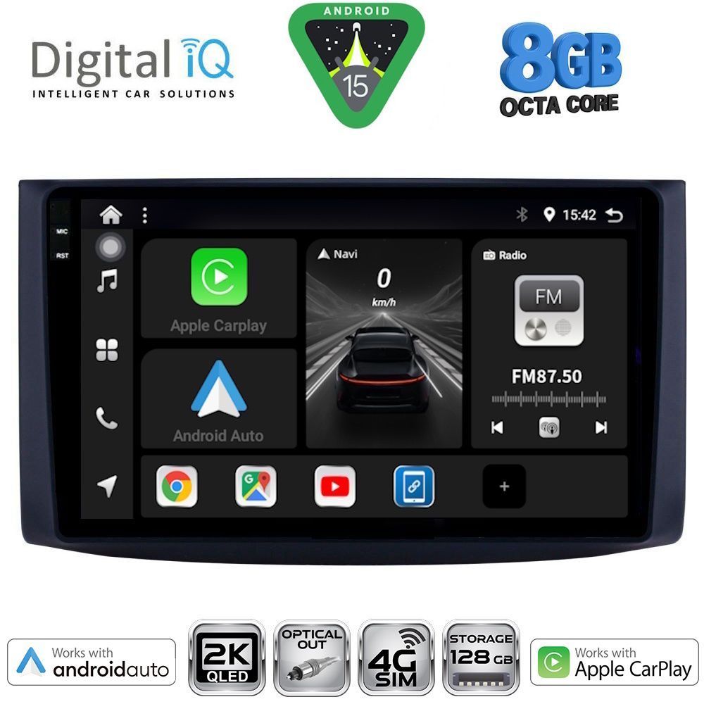 DIGITAL IQ BXK 20072_CPAA (9inc) MULTIMEDIA TABLET for CHEVROLET AVEO mod. 2006-2010 - DIGITAL IQ BXK 20072_CPAA