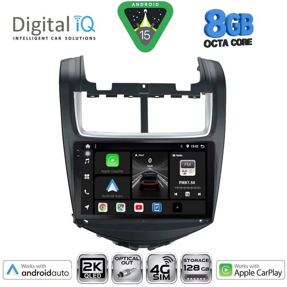 DIGITAL IQ BXK 20075_CPAA (9inc) MULTIMEDIA TABLET for CHEVROLET AVEO mod. 2014-2017 - DIGITAL IQ BXK 20075_CPAA