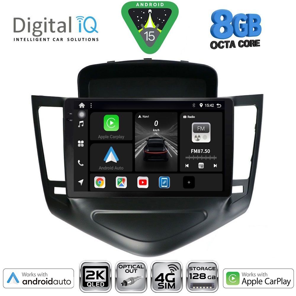 DIGITAL IQ BXK 20076_CPAA (9inc) MULTIMEDIA TABLET for CHEVROLET CRUZE mod. 2008-2012 - DIGITAL IQ BXK 20076_CPAA