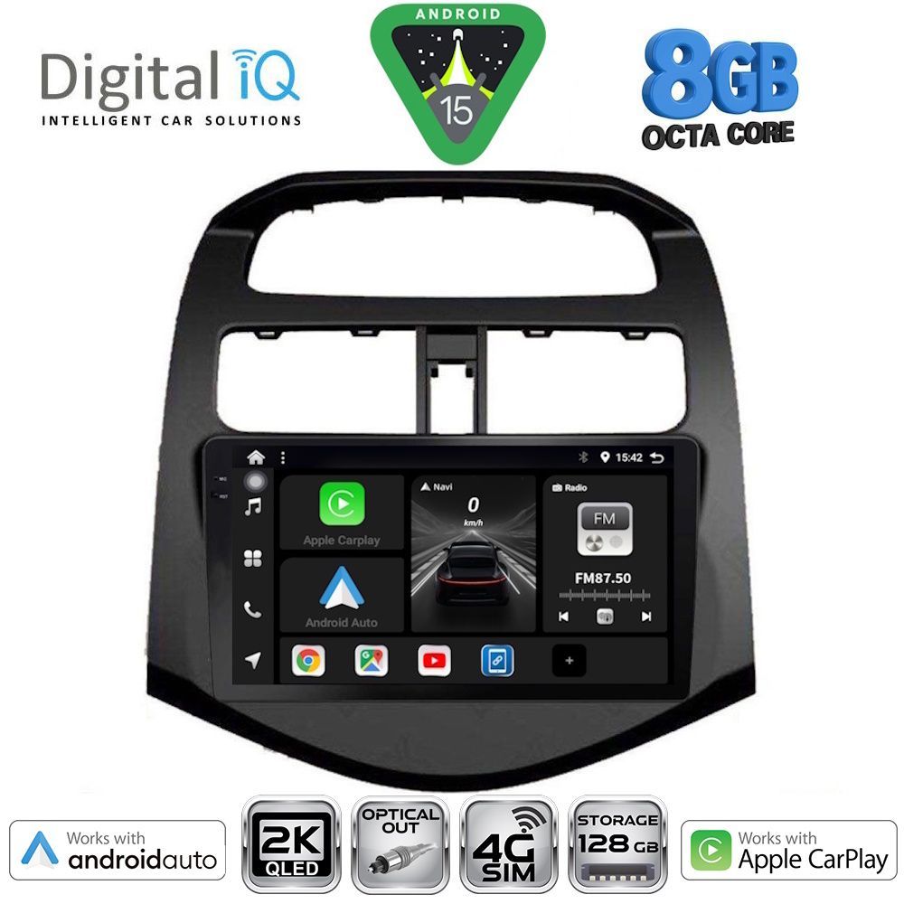 DIGITAL IQ BXK 20078_CPAA (9inc) MULTIMEDIA TABLET for CHEVROLET SPARK mod. 2009-2015 - DIGITAL IQ BXK 20078_CPAA