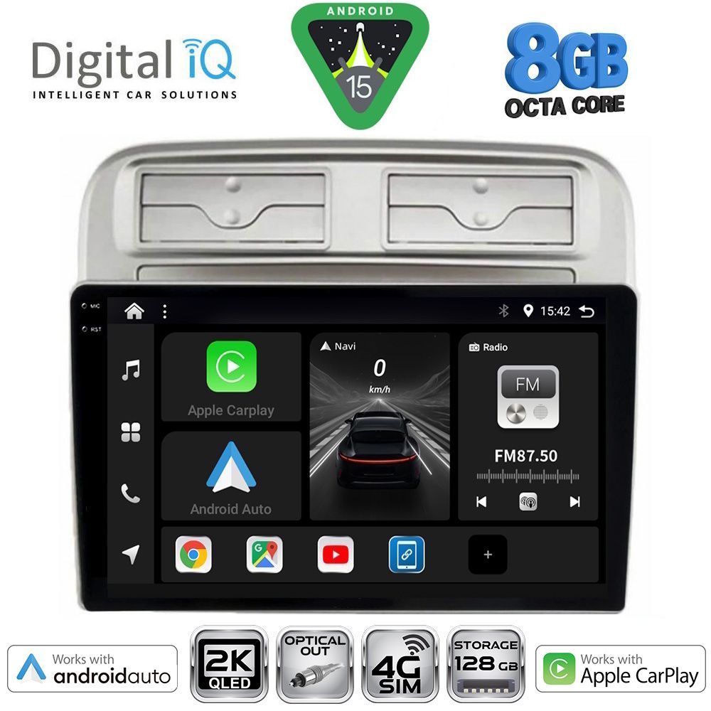 DIGITAL IQ BXK 20128_CPAA (9inc) MULTIMEDIA TABLET for FIAT GRANDE PUNTO mod. 2005-2012 - DIGITAL IQ BXK 20128_CPAA