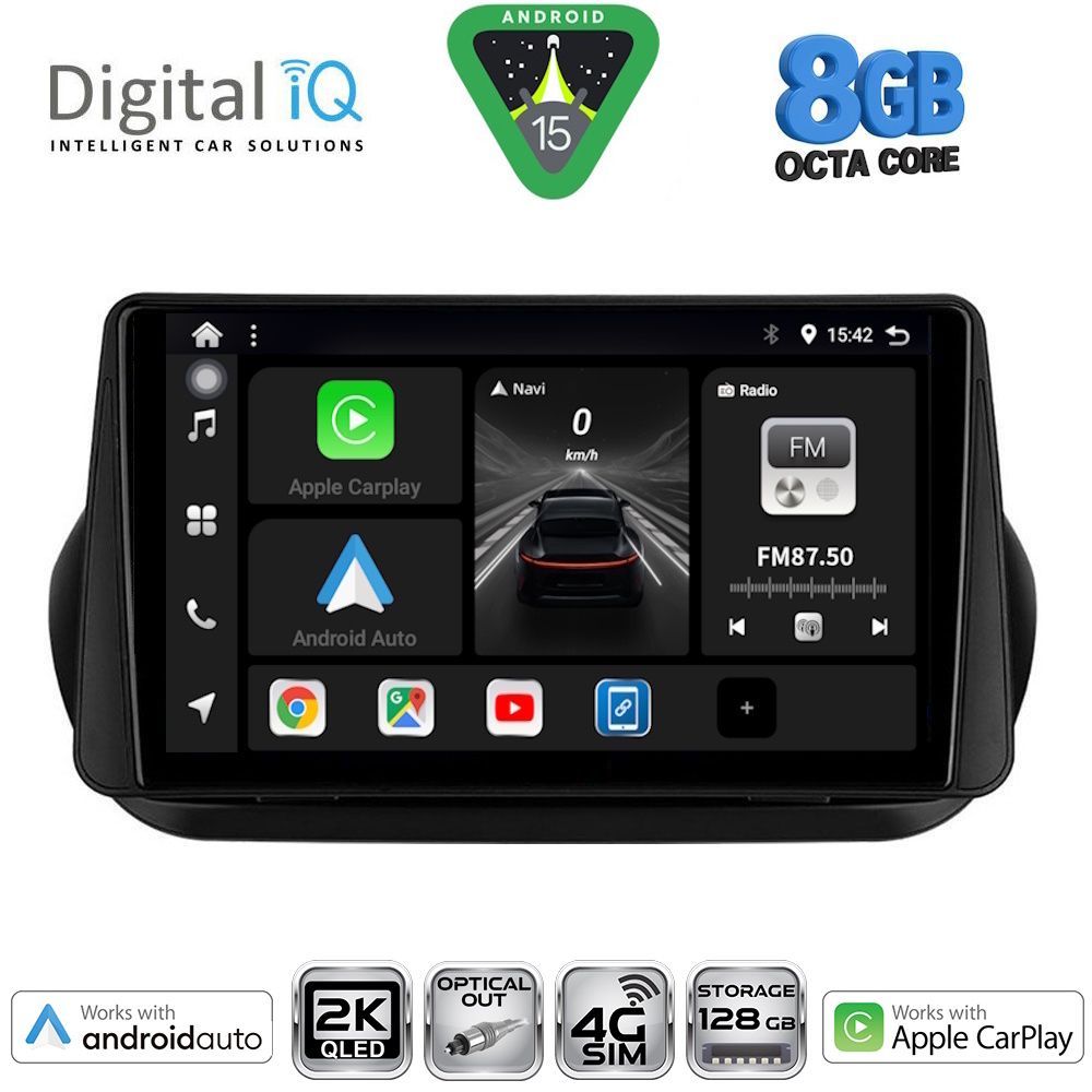 DIGITAL IQ BXK 20142_CPAA (9inc) MULTIMEDIA TABLET for CITROEN – FIAT – PEUGEOT mod. 2008-2018 - DIGITAL IQ BXK 20142_CPAA