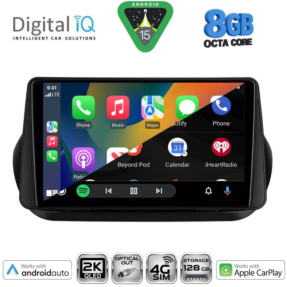 DIGITAL IQ BXK 20142_CPAA (9inc) MULTIMEDIA TABLET for CITROEN – FIAT – PEUGEOT mod. 2008-2018 - DIGITAL IQ BXK 20142_CPAA