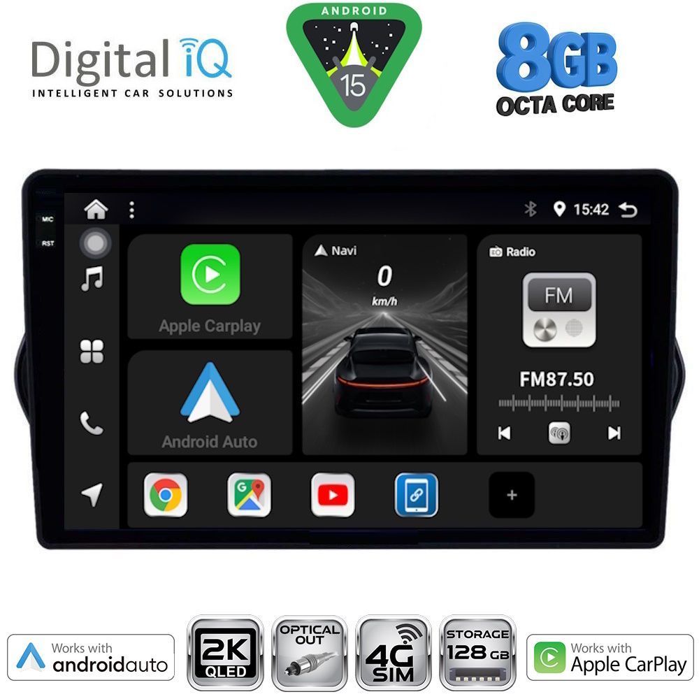 DIGITAL IQ BXK 20148_CPAA (9inc) MULTIMEDIA TABLET for FIAT TIPO mod. 2015-2023 - DIGITAL IQ BXK 20148_CPAA