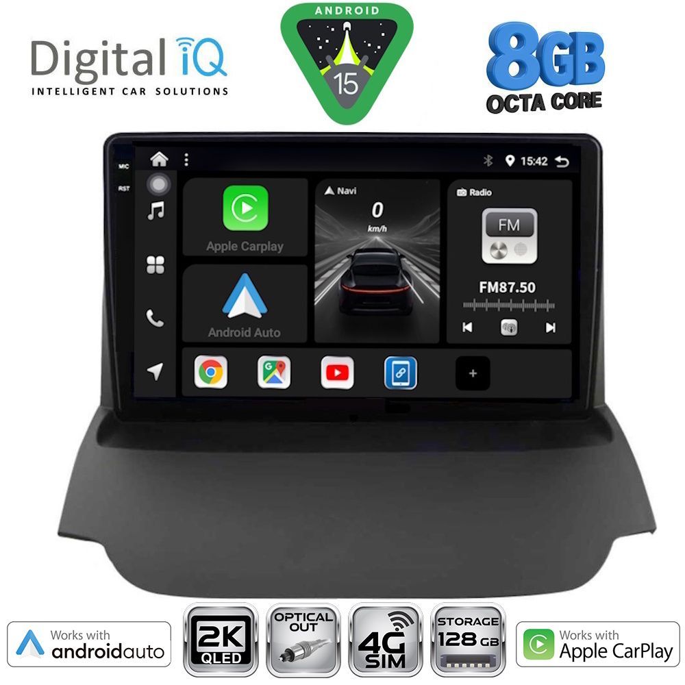 DIGITAL IQ BXK 20150_CPAA (9inc) MULTIMEDIA TABLET for FORD ECOSPORT  mod. 2012-2018 - DIGITAL IQ BXK 20150_CPAA