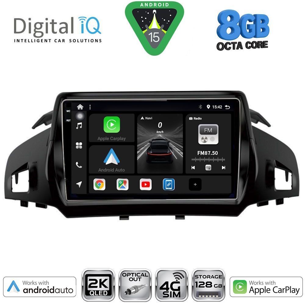 DIGITAL IQ BXK 20160_CPAA (9inc) MULTIMEDIA TABLET for FORD KUGA mod. 2013-2019 – CMAX mod. 2011-2020 - DIGITAL IQ BXK 20160_CPAA
