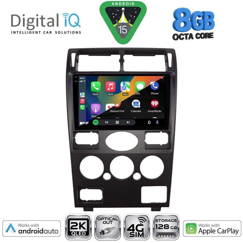 DIGITAL IQ BXK 20161B_CPAA (9inc) MULTIMEDIA TABLET for FORD MONDEO mod. 2003-2006 - DIGITAL IQ BXK 20161B_CPAA