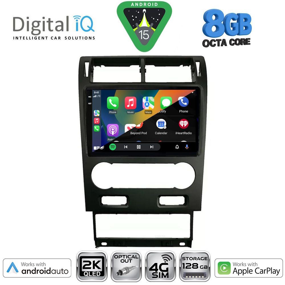 DIGITAL IQ BXK 20161A_CPAA (9inc) MULTIMEDIA TABLET for FORD MONDEO mod. 2003-2006 - DIGITAL IQ BXK 20161A_CPAA