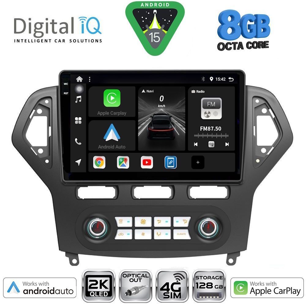 DIGITAL IQ BXK 20162_CPAA CLIMA (10inc) MULTIMEDIA TABLET for FORD MONDEO mod. 2007-2011 - DIGITAL IQ BXK 20162_CPAA CL