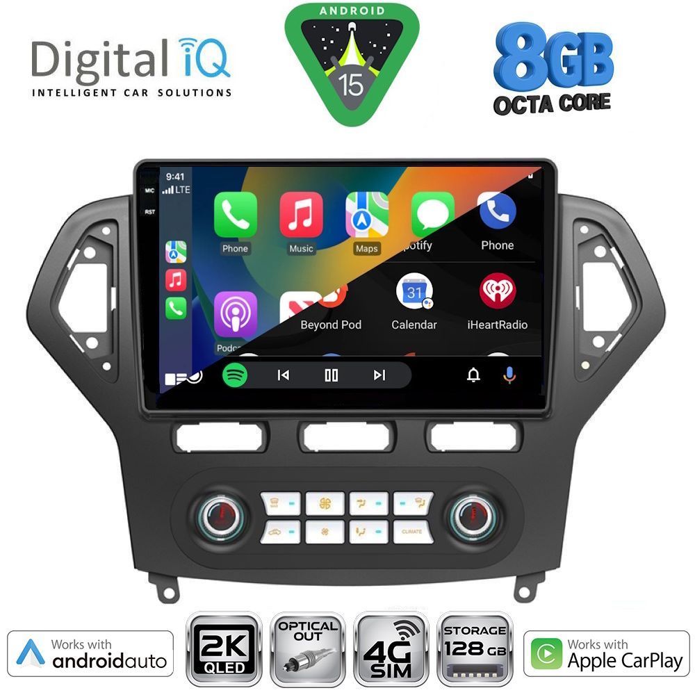 DIGITAL IQ BXK 20162_CPAA CLIMA (10inc) MULTIMEDIA TABLET for FORD MONDEO mod. 2007-2011 - DIGITAL IQ BXK 20162_CPAA CL
