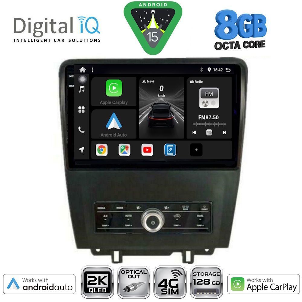 DIGITAL IQ BXK 20165_CPAA (9inc) MULTIMEDIA TABLET for FORD MUSTANG mod. 2010-2015 - DIGITAL IQ BXK 20165_CPAA