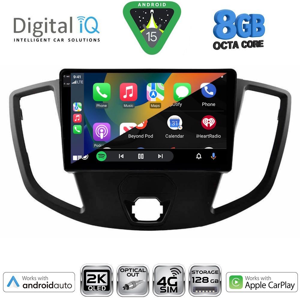 DIGITAL IQ BXK 20179_CPAA  (9inc) MULTIMEDIA TABLET for FORD TRANSIT mod. 2014-2020 - DIGITAL IQ BXK 20179_CPAA