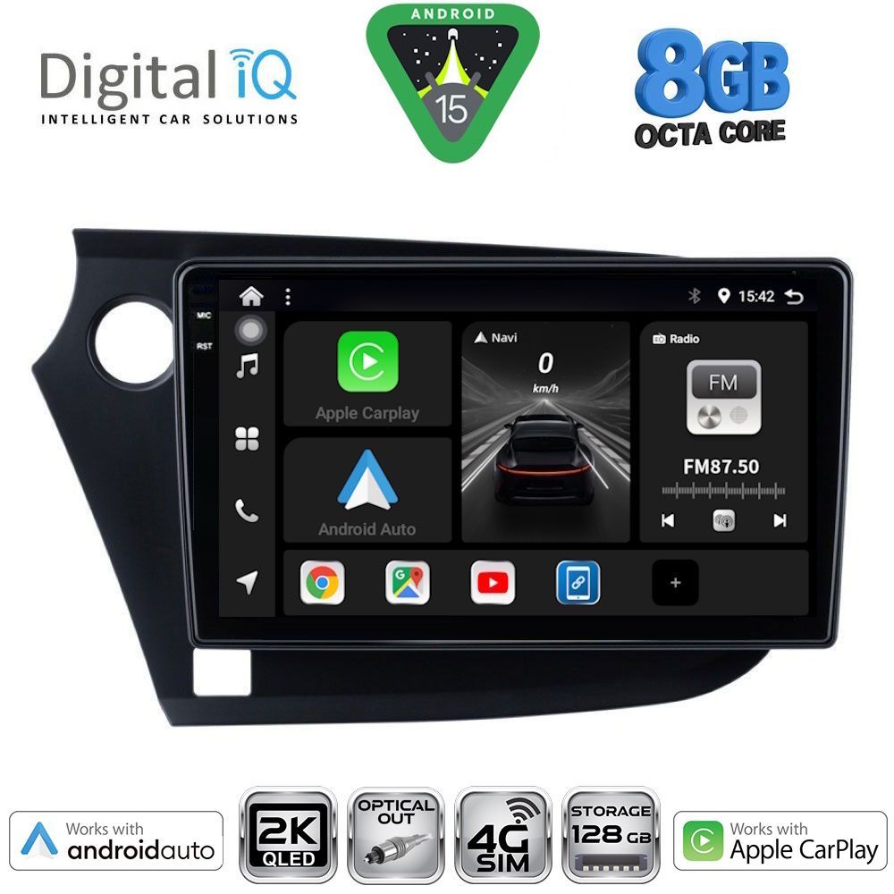 DIGITAL IQ BXK 20205_CPAA (9inc) MULTIMEDIA TABLET for HONDA INSIGHT mod. 2009-2014 - DIGITAL IQ BXK 20205_CPAA