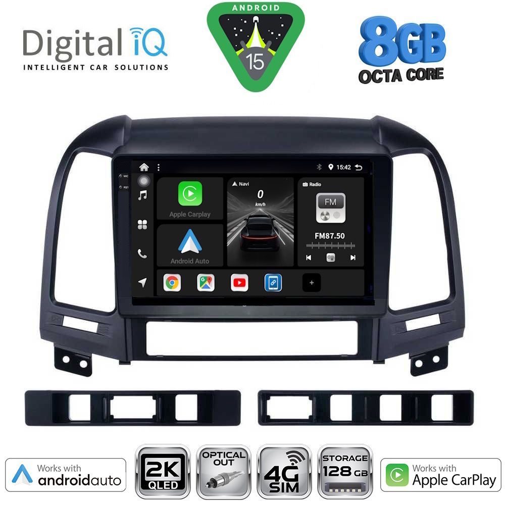 DIGITAL IQ BXK 20239_CPAA (9inc) MULTIMEDIA TABLET for HYUNDAI SANTA FE  mod. 2005-2013 - DIGITAL IQ BXK 20239_CPAA