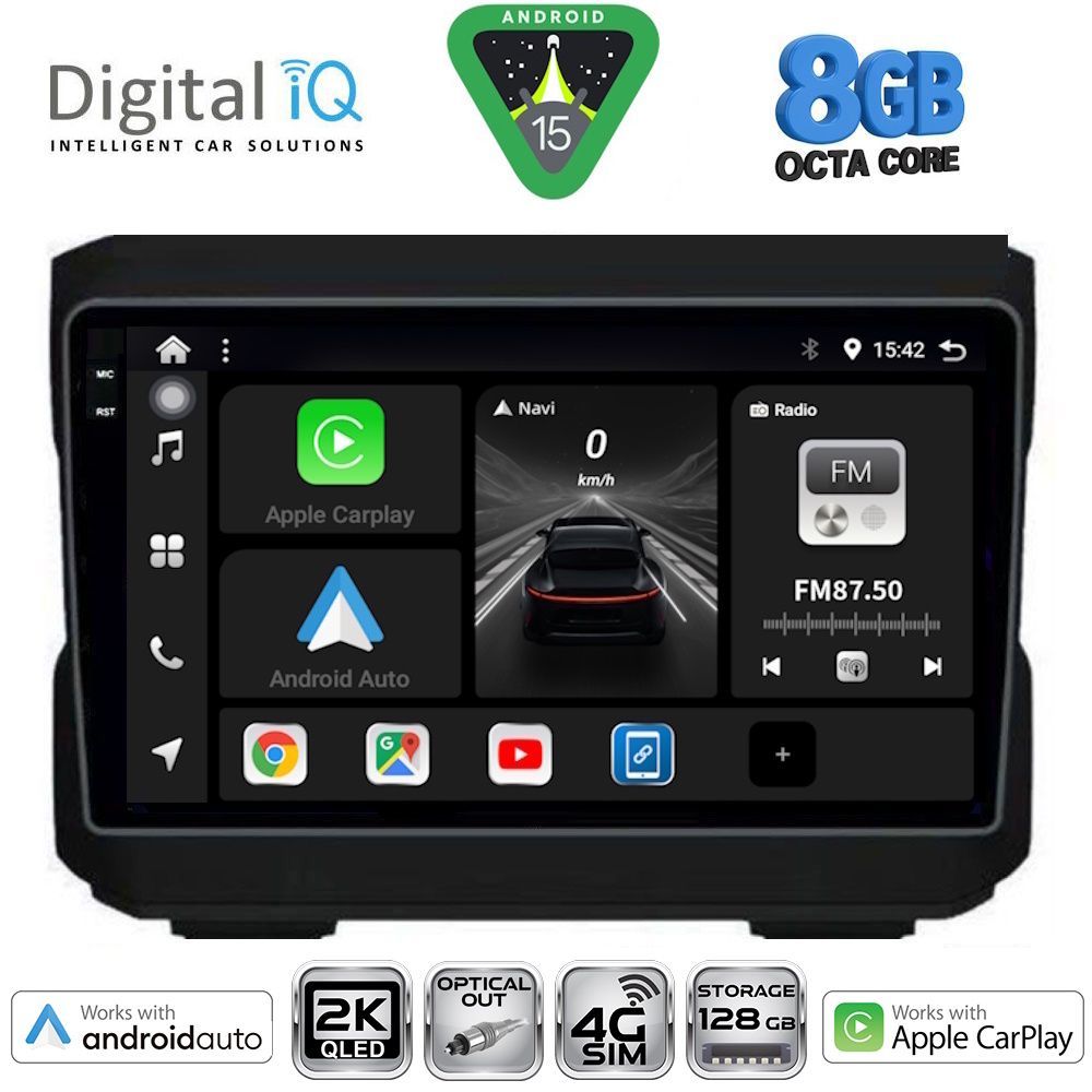 DIGITAL IQ BXK 20272_CPAA (10inc) MULTIMEDIA TABLET for JEEP mod. 2007-2014 - DODGE mod. 2007-2014 - DIGITAL IQ BXK 20272_CPAA