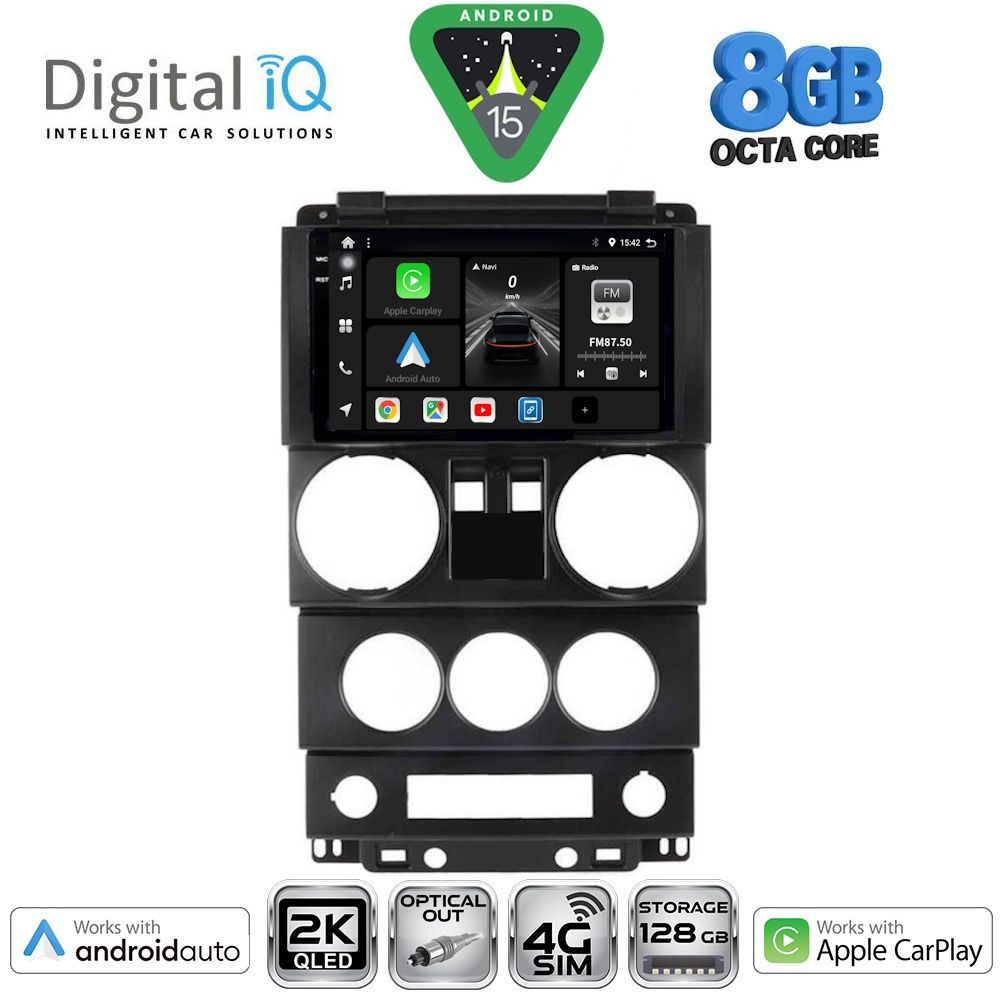 DIGITAL IQ BXK 20293_CPAA (9inc) MULTIMEDIA TABLET for JEEP WRANGLER  mod. 2006-2011 - DIGITAL IQ BXK 20293_CPAA