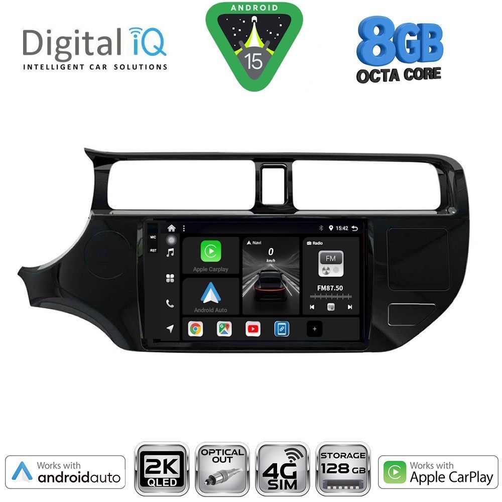 DIGITAL IQ BXK 20314_CPAA (9inc) MULTIMEDIA TABLET for KIA RIO mod. 2012-2015 - DIGITAL IQ BXK 20314_CPAA
