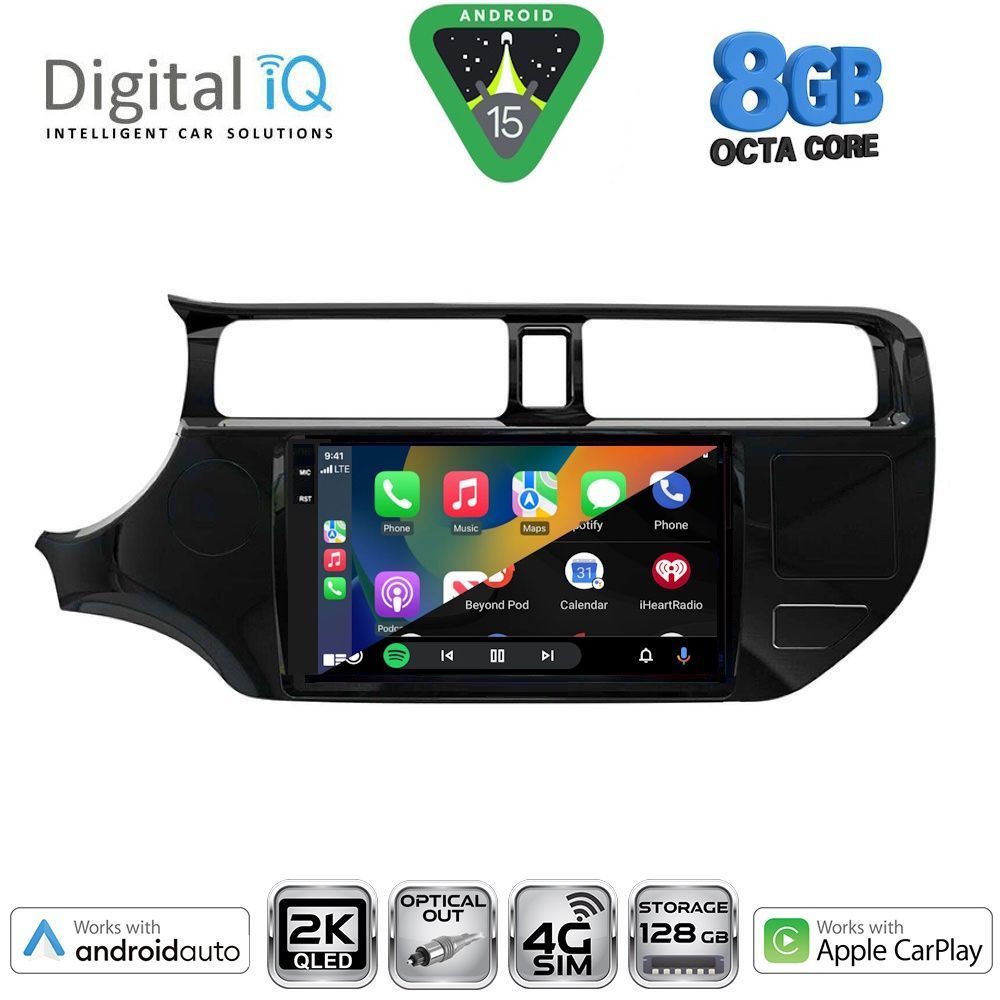 DIGITAL IQ BXK 20314_CPAA (9inc) MULTIMEDIA TABLET for KIA RIO mod. 2012-2015 - DIGITAL IQ BXK 20314_CPAA